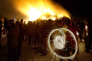 Visite du feu de joie de 3 heures à Reykjavik pour le réveillon du Nouvel An
