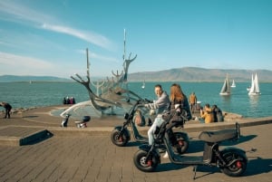 Reykjavík e-Scooter-tur med en guide