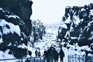 Reykjavík : Tour du Cercle d'Or et du Lagon Bleu avec transferts