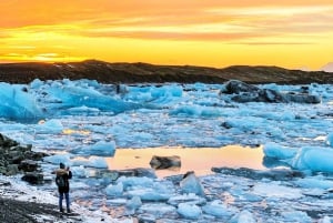 Reykjavik: Jökulsárlón Glacier Lagoon kokopäiväinen opastettu retki