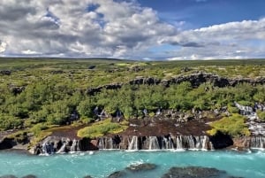 Reykjavik: Lava Cave, Hot Springs, Horses & Waterfalls Tour