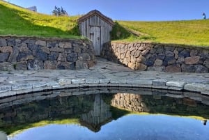 Reykjavik: Lava Cave, Hot Springs, Horses & Waterfalls Tour