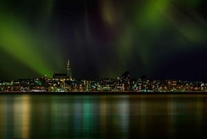 Reykjavik: Crociera in barca a motore con l'aurora boreale