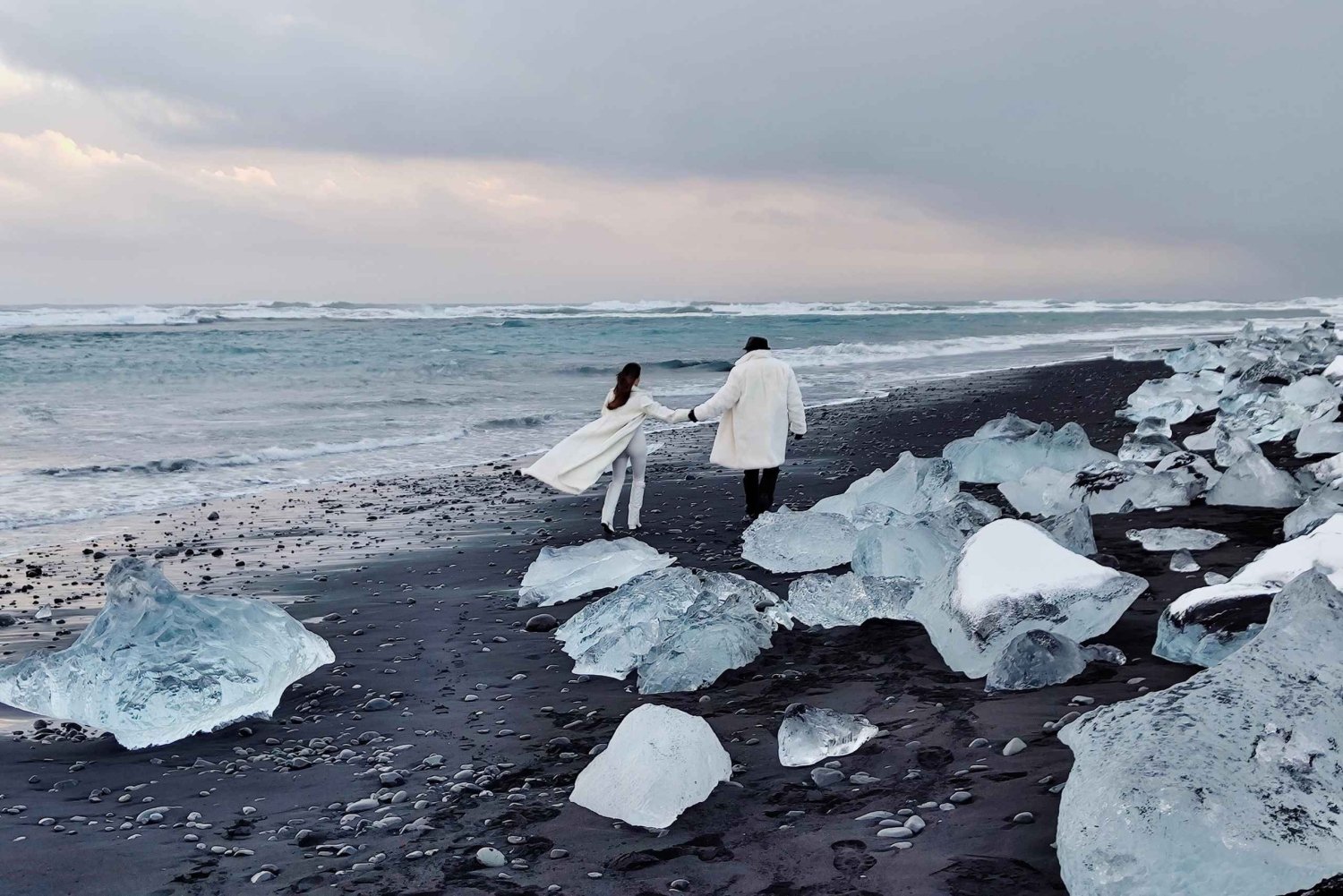 Reykjavík: Privat Diamond Beach-tur på Island