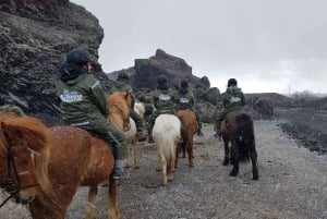 Reykjavik: Red Lava Horse Riding Tour