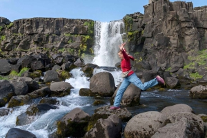 Liten grupp: Gyllene cirkeln och Friðheimar från Reykjavík