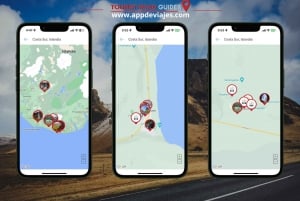 Południowe wybrzeże Islandii z aplikacją z audioprzewodnikiem