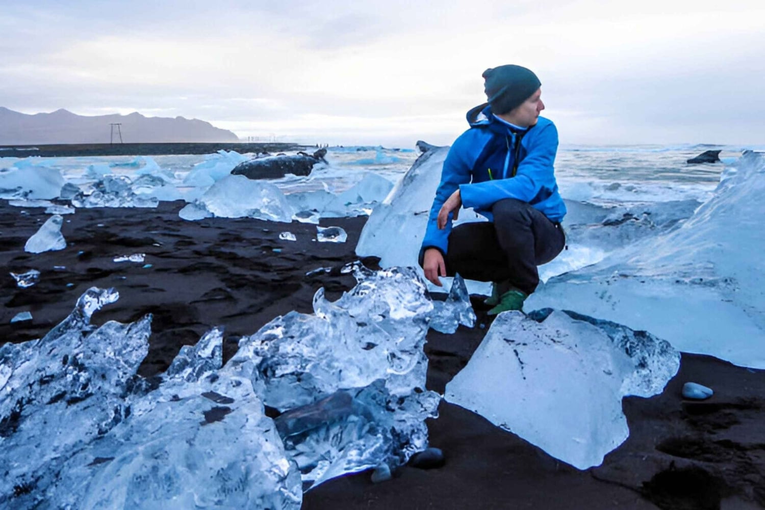 Tour privato 'Gemme glaciali': costa sud e spiaggia di diamanti