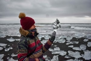 Tour privato 'Gemme glaciali': costa sud e spiaggia di diamanti