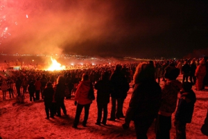 Traditional Icelandic New Year’s Eve Bonfire