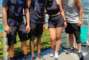 Climbing the Via Ferrata on Sugarloaf Mountain, the largest in Brazil