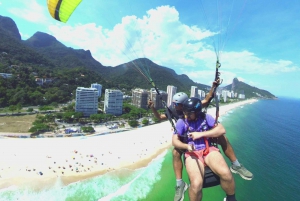 Hang gliding flight in Rio de Janeiro