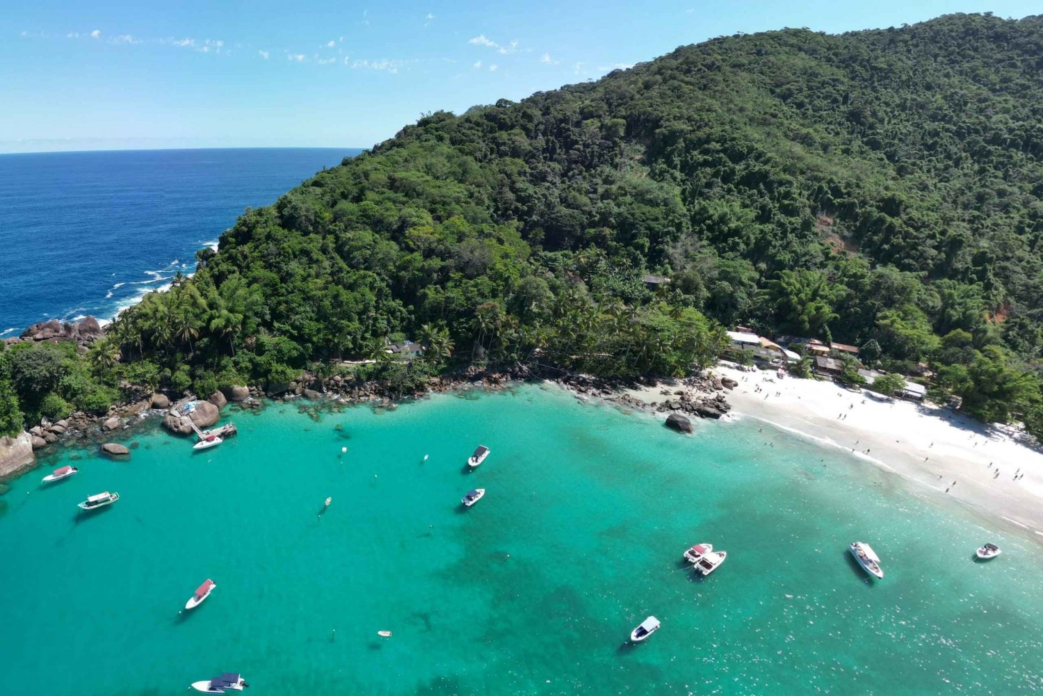 Ilha Grande: 360° Circumnavigation Speed Boat Tour - 8h