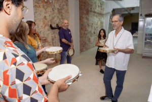 Pandeiro class in downtown Rio de Janeiro