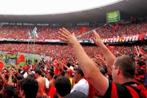 Rio de Janeiro: Football Game Ticket with Guide and a Drink