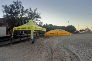 Surf lessons: in Arpoador in Ipanema.