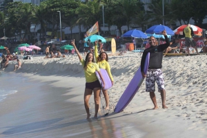 Surf lessons: in Arpoador in Ipanema.