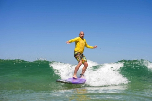 Surf lessons: in Arpoador in Ipanema.