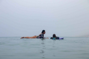 Surf lessons: in Arpoador in Ipanema.