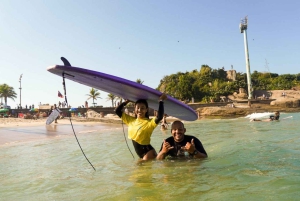 Surf lessons: in Arpoador in Ipanema.
