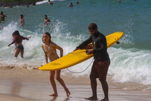 Surf lessons: in Arpoador in Ipanema.