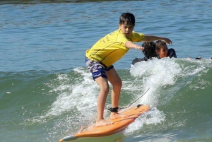 Surf lessons: in Arpoador in Ipanema.