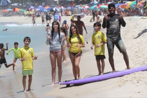 Surf lessons: in Arpoador in Ipanema.