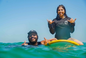 Surf lessons: in Arpoador in Ipanema.