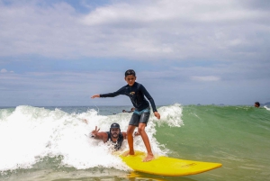 Surf lessons: in Arpoador in Ipanema.