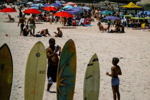 Surf lessons: in Arpoador in Ipanema.