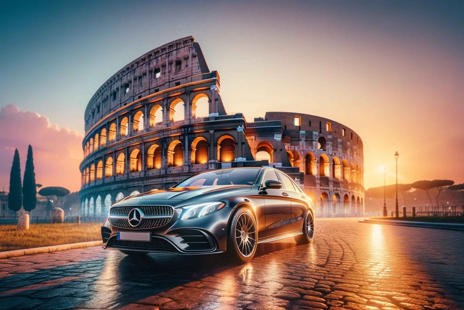 3 Hours Rome Tour by Night with Private Driver