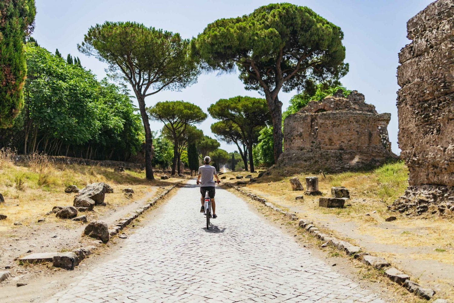Appia Antica: Full Day Bike Rental with Customizable Routes