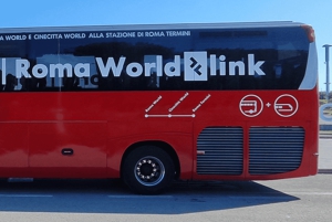 Ciampino Airport: 2-in-1 Train & Bus from/to Roma World
