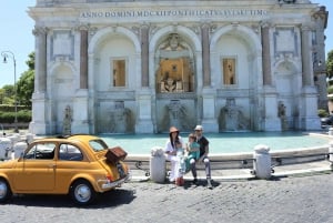 Fiat Cinquecento Vintage Rome City & Photo Tour