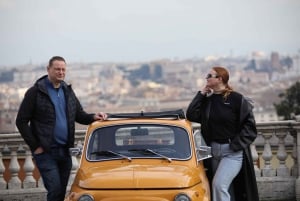 Fiat Cinquecento Vintage Rome City & Photo Tour