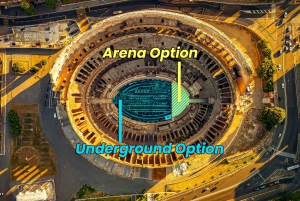 Colosseumin areena ja muinainen Rooma – valinnainen maanalainen kierros