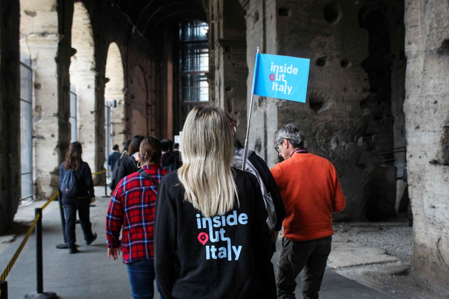 Indgang til Colosseum med digital audioguide og mulighed for arena