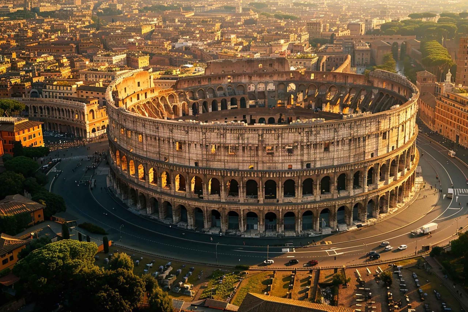 Colosseum, Forum Romanum og Palatinerhøyden