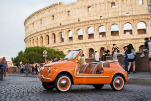 デラックスヴィンテージカブリオレフィアット500シティツアーとフォトシューティング