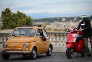 Rom: Stadsvandring i klassisk Fiat 500 med foton
