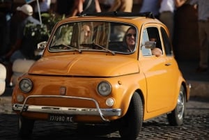 Rom: Stadsvandring i klassisk Fiat 500 med foton