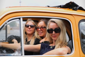 Servizio fotografico professionale con Fiat Cinquecento retrò