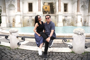 Servizio fotografico professionale con Fiat Cinquecento retrò