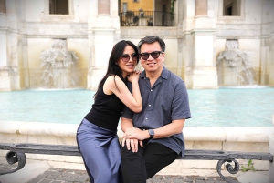 Servizio fotografico professionale con Fiat Cinquecento retrò