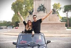 Servizio fotografico professionale con Fiat Cinquecento retrò