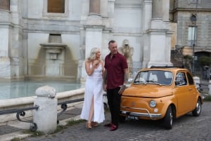 Rome: Fiat 500 Vintage City and Photo Tour