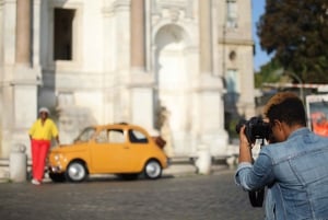 Rome: Fiat 500 Vintage City and Photo Tour