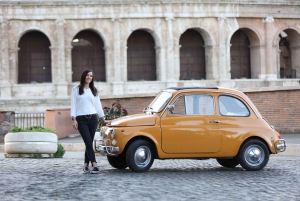 Rome: Fiat 500 Vintage City and Photo Tour