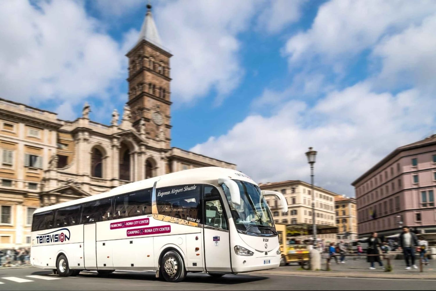 Fiumicino: Bus Transfer to/from Vatican City (Non-stop)