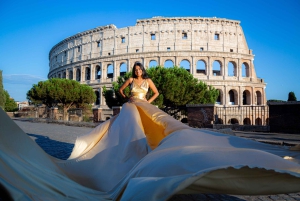 フライングドレスフォトセッション